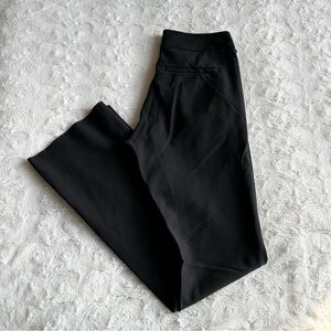 Athleta Pants Trousers Womens 2 Black Stellar Flare Stretch Zip Performance Work